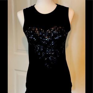 Express sequined heart top